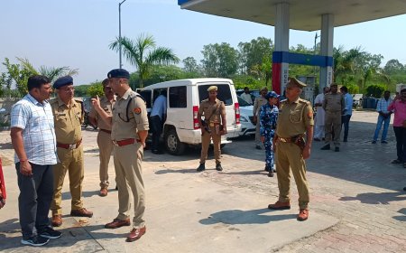 नकाबपोश तीन बदमाशों ने असलहों के दम पर पेट्रोल पंप पर सेल्समैन व काउंटर से लाखों रुपये लूट की