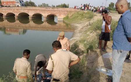 unnao नहर  मे शव मिलने से सनसनी