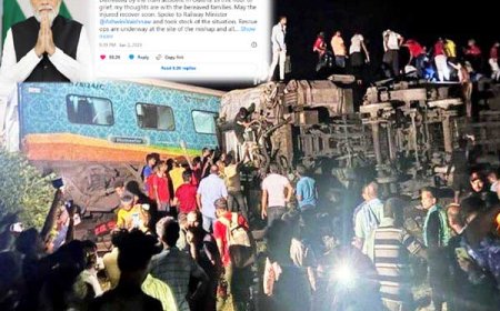 ओडिशा में रेल दुर्घटना मे के कारण हुई लोगों की मौत पर प्रधानमंत्री ने शोक व्यक्त किया