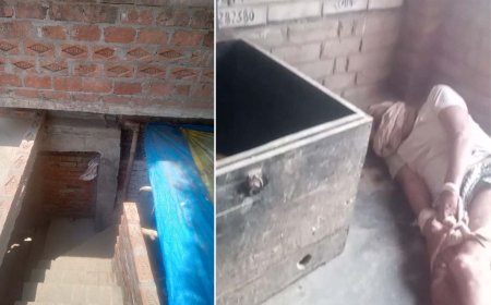 unnao क्या हुआ कि व्रद्ध के हाथ पैर रस्सी  से बंधे मिले गाँव मे सनसनी