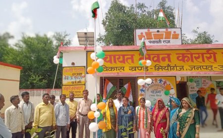 Unnao कोरारी कला मे धूम धाम से स्वतन्त्रता दिवस मनाया गया