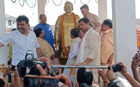 Uttar Pradesh news पूर्व मुख्यमंत्री कल्याण सिंह की मूर्ति का उन्नाव में अनावरण किया गया