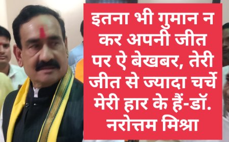 Mp election 2023 हैट्रिक लगाने के बाद चूके पूर्व ग्रह मंत्री नरोत्तम मिश्रा