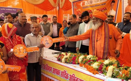 Unnao politics मियागंज में विकसित भारत संकल्प यात्रा का भव्य स्वागत