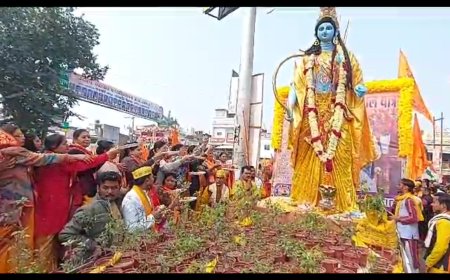 Unnao tulsi news तुलसी पूजन दिवस पर उन्नाव शहर हुआ भक्ति मय