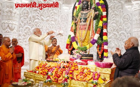 Ayodhya Ram Mandir राम लला की प्राण प्रतिष्ठा पर राम माय हुई अयोध्या नगरी