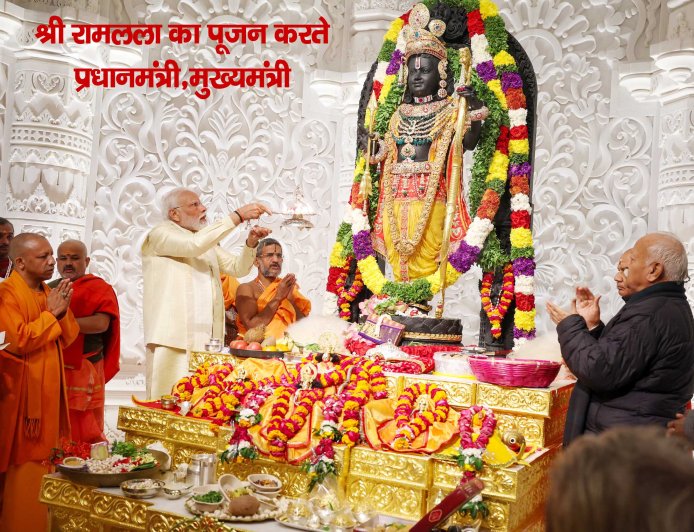 Ayodhya Ram Mandir राम लला की प्राण प्रतिष्ठा पर राम माय हुई अयोध्या नगरी