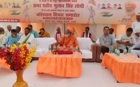 Unnao gulab singh lodhi चंद्रिका खेड़ा गांव में शहीद गुलाब सिंह लोधी का बलिदान दिवस मनाया गया