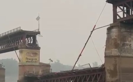 Unnao bridge शुक्लागंज में पुराना गंगापुल गिरा