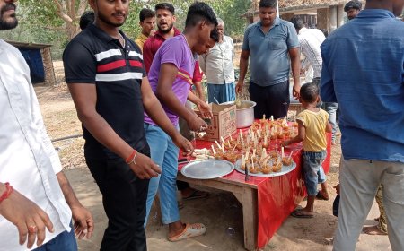 ज्येष्ठ माह के दूसरे मंगलवार को श्री ब्रह्मा देव बाबा के स्थान पर हुआ भव्य भंडारे का आयोजन