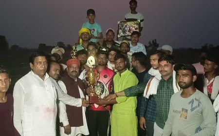 Unnao cricket भरतपुर क्रिकेट टूर्नामेंट का फाइनल मैच अचलगंज ने जीता