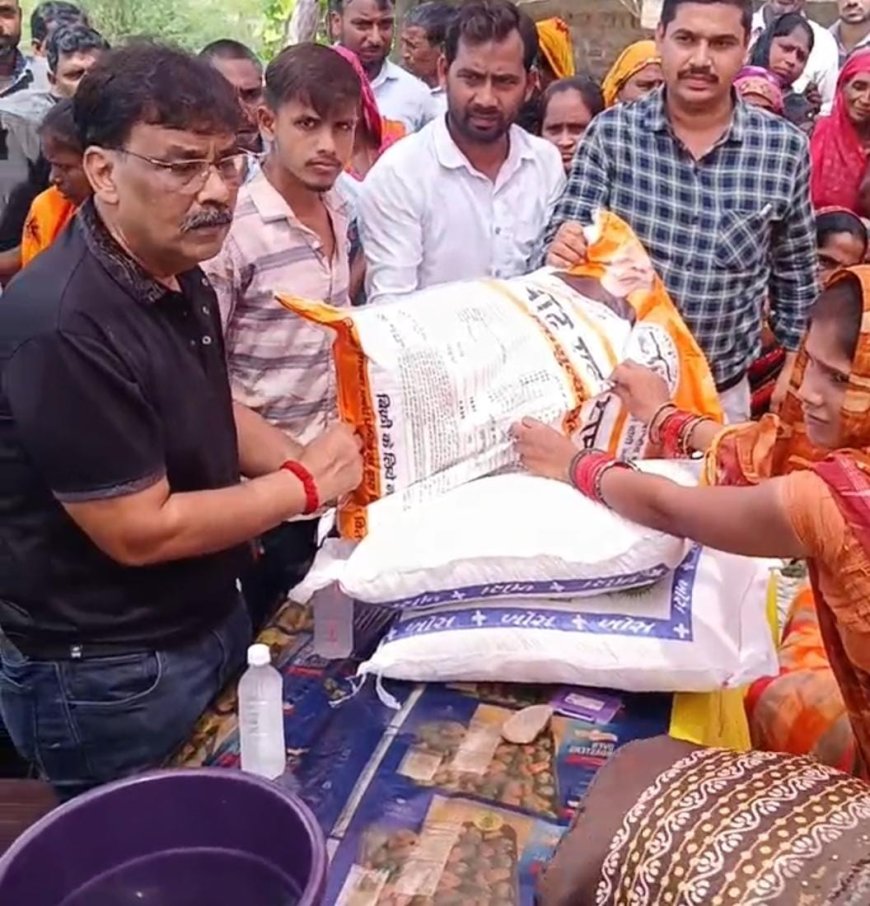 Unnao politics सदर विधायक पंकज गुप्ता ने किया बाढ़ प्रभावित क्षेत्रों का दौरा,