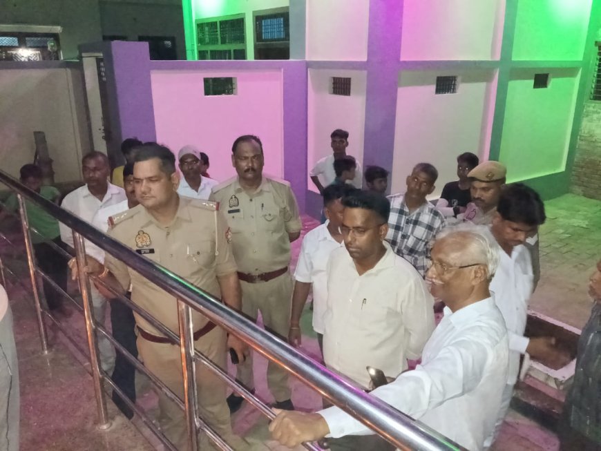 परियर!उन्नाव मरौदी मैया मेले का एसडीएम, कोतवाल ने किया गया निरीक्षण