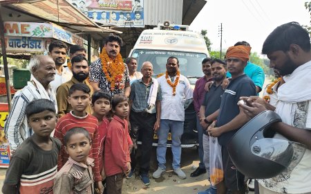 Unnao ambulance माखी सीएचसी से एम्बुलेंस सेवा शुरु