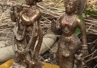 Unnao radha Krishna जमीन में राधा कृष्ण की मूर्तियां निकले से सनसनी