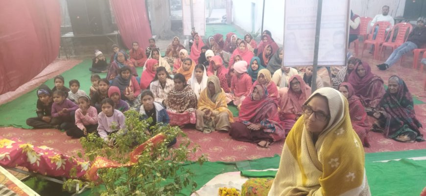 छठवें दिन श्री राम कथा में माता कैकेयी द्वाराप्रभु के वनगमन के वरदान देने कथा सुन श्रोता नही रोक पाए आंशू