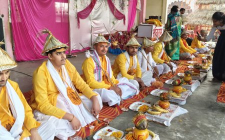 महायज्ञ में 21 बटुकों का हुआ यज्ञोपवीत संस्कार