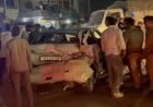 Unnao accident कार सवार युवक को डंपर ने कुचला मौत
